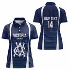 Custom Victoria Cricket Women Polo Shirt Go Champions - Sporty Style