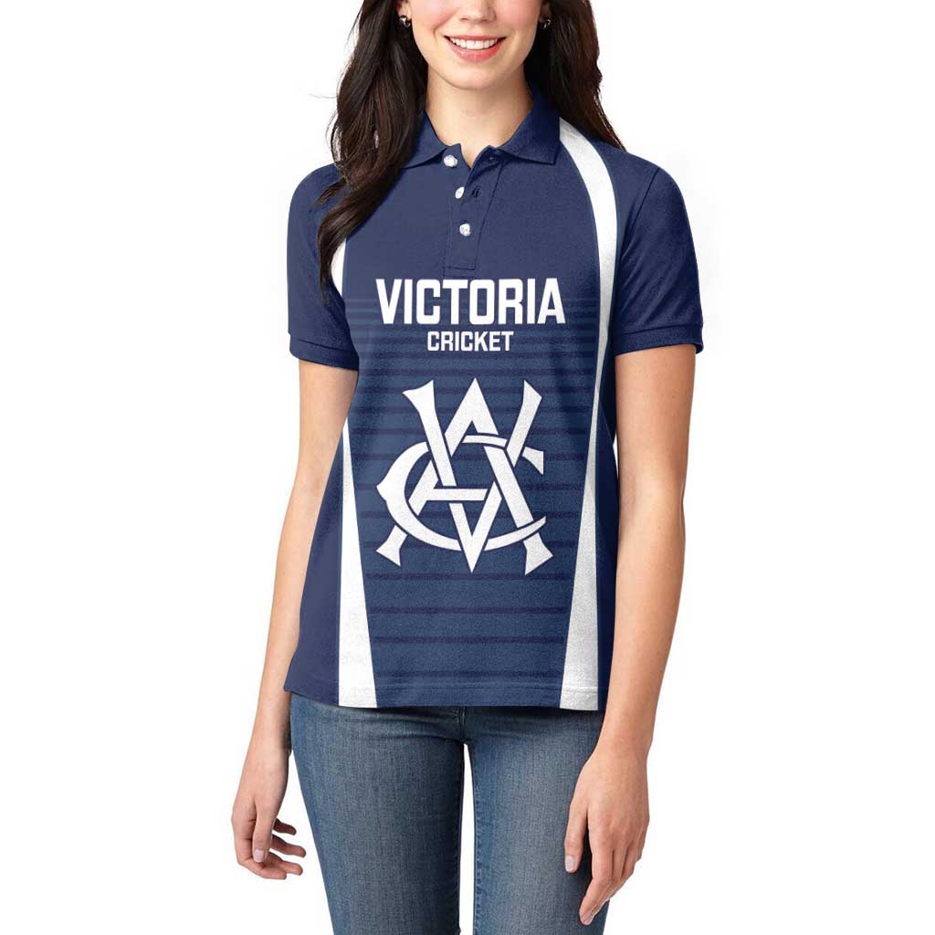 Custom Victoria Cricket Women Polo Shirt Go Champions - Sporty Style