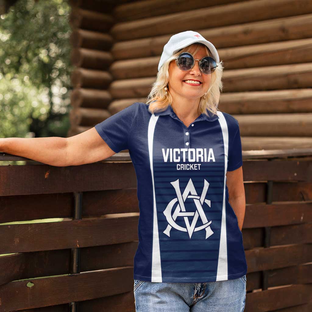 Custom Victoria Cricket Women Polo Shirt Go Champions - Sporty Style