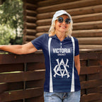 Custom Victoria Cricket Women Polo Shirt Go Champions - Sporty Style
