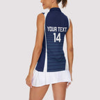 Custom Victoria Cricket Women Sleeveless Polo Shirt Go Champions - Sporty Style