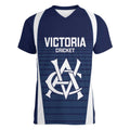 Custom Victoria Cricket Women V-Neck T-Shirt Go Champions - Sporty Style