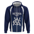 Custom Victoria Cricket Zip Hoodie Go Champions - Sporty Style