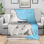 Custom New South Wales Cricket Blanket Go NSW - Aboriginal Art