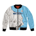 Custom New South Wales Cricket Bomber Jacket Go NSW - Aboriginal Art