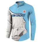 Custom New South Wales Cricket Button Sweatshirt Go NSW - Aboriginal Art