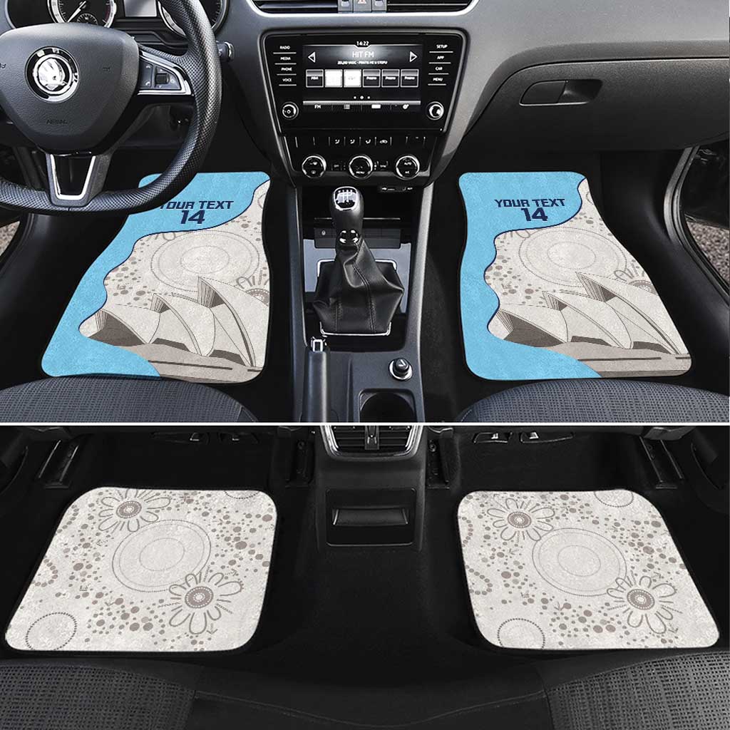 Custom New South Wales Cricket Car Mats Go NSW - Aboriginal Art