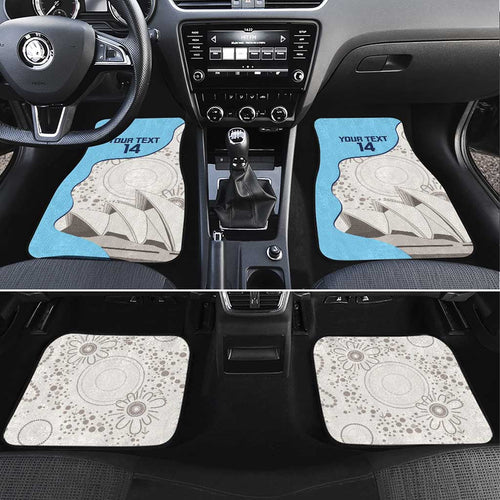 Custom New South Wales Cricket Car Mats Go NSW - Aboriginal Art