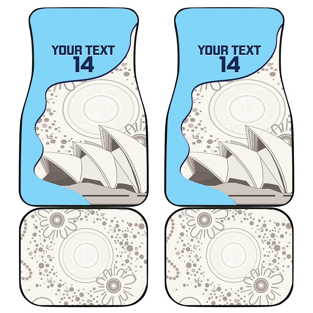 Custom New South Wales Cricket Car Mats Go NSW - Aboriginal Art
