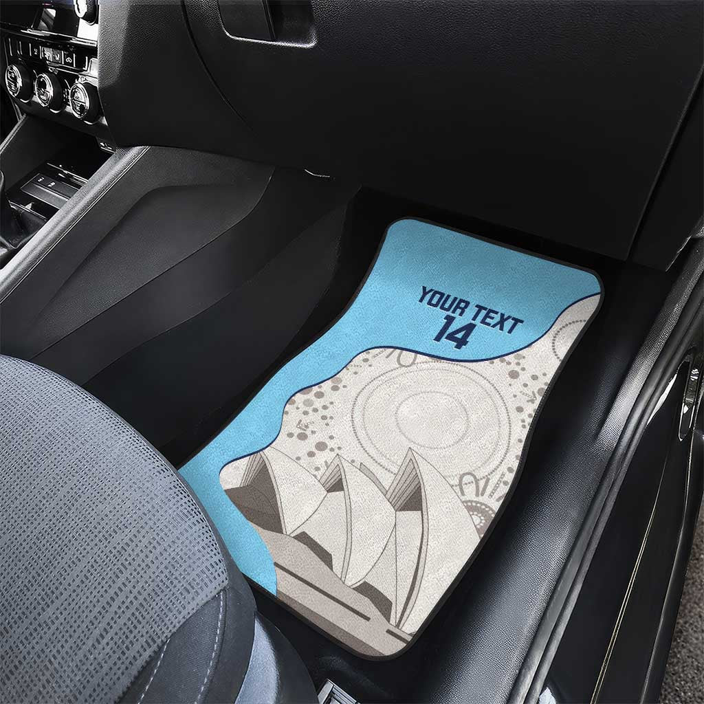 Custom New South Wales Cricket Car Mats Go NSW - Aboriginal Art