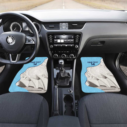 Custom New South Wales Cricket Car Mats Go NSW - Aboriginal Art