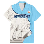 Custom New South Wales Cricket Family Matching Mermaid Dress and Hawaiian Shirt Go NSW - Aboriginal Art