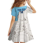 Custom New South Wales Cricket Family Matching Tank Maxi Dress and Hawaiian Shirt Go NSW - Aboriginal Art
