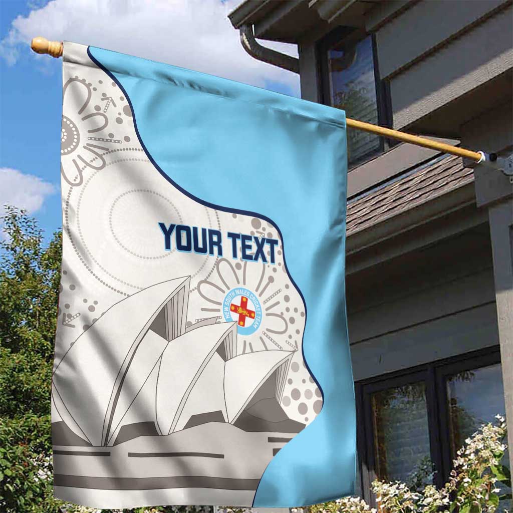 Custom New South Wales Cricket Garden Flag Go NSW - Aboriginal Art