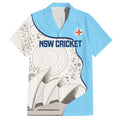 Custom New South Wales Cricket Hawaiian Shirt Go NSW - Aboriginal Art