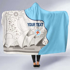 Custom New South Wales Cricket Hooded Blanket Go NSW - Aboriginal Art