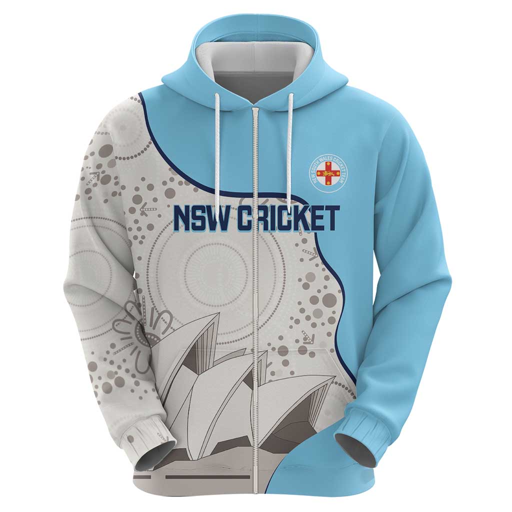 Custom New South Wales Cricket Hoodie Go NSW - Aboriginal Art