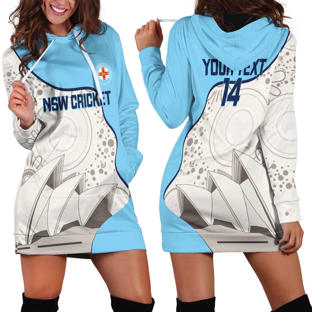 Custom New South Wales Cricket Hoodie Dress Go NSW - Aboriginal Art