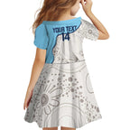 Custom New South Wales Cricket Kid Short Sleeve Dress Go NSW - Aboriginal Art