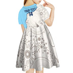 Custom New South Wales Cricket Kid Short Sleeve Dress Go NSW - Aboriginal Art