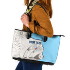 Custom New South Wales Cricket Leather Tote Bag Go NSW - Aboriginal Art