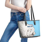 Custom New South Wales Cricket Leather Tote Bag Go NSW - Aboriginal Art
