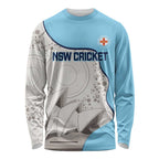 Custom New South Wales Cricket Long Sleeve Shirt Go NSW - Aboriginal Art