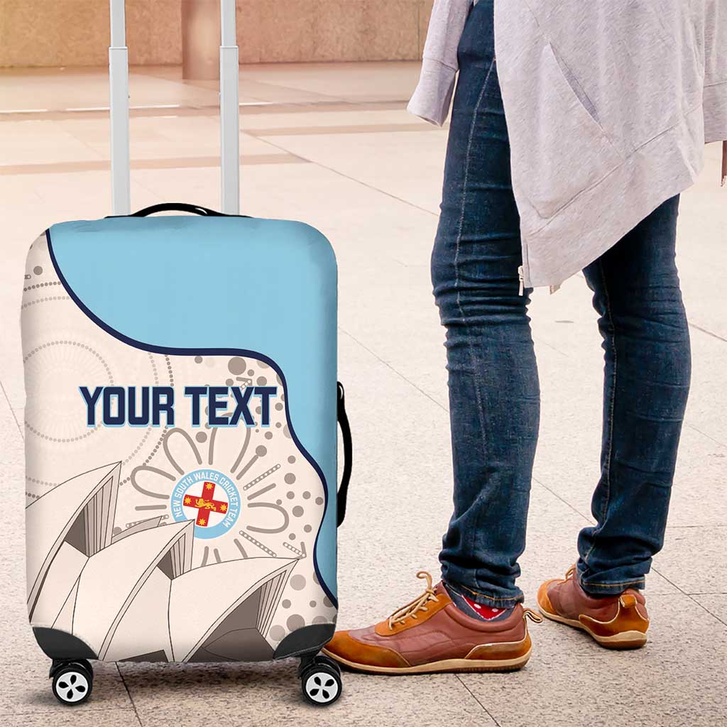 Custom New South Wales Cricket Luggage Cover Go NSW - Aboriginal Art