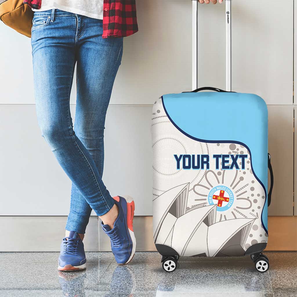 Custom New South Wales Cricket Luggage Cover Go NSW - Aboriginal Art