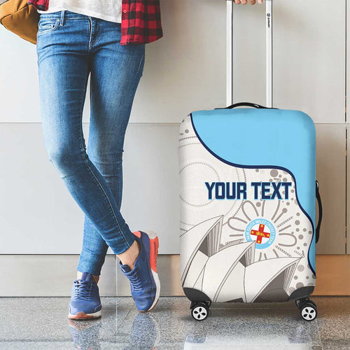 Custom New South Wales Cricket Luggage Cover Go NSW - Aboriginal Art