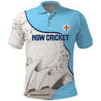 Custom New South Wales Cricket Polo Shirt Go NSW - Aboriginal Art