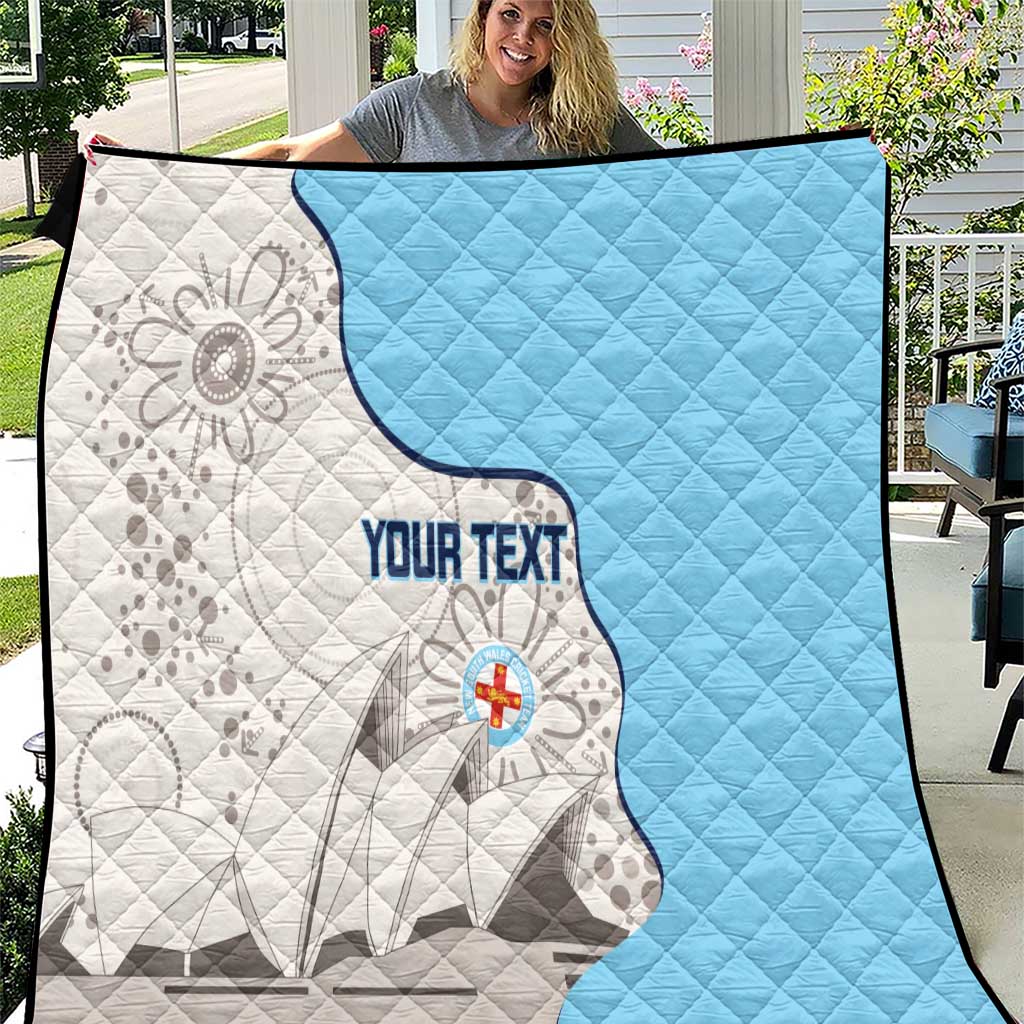 Custom New South Wales Cricket Quilt Go NSW - Aboriginal Art