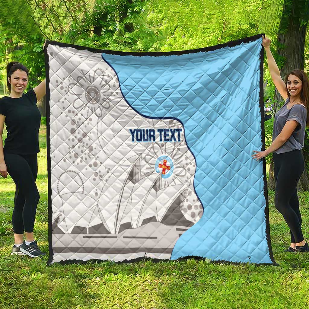 Custom New South Wales Cricket Quilt Go NSW - Aboriginal Art