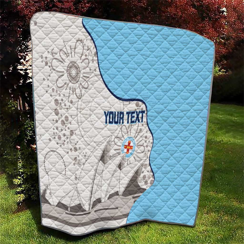 Custom New South Wales Cricket Quilt Go NSW - Aboriginal Art