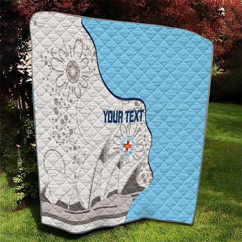 Custom New South Wales Cricket Quilt Go NSW - Aboriginal Art