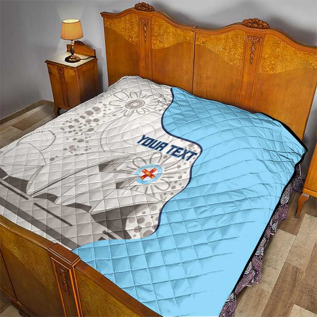 Custom New South Wales Cricket Quilt Go NSW - Aboriginal Art