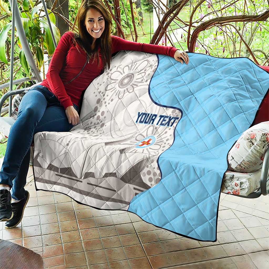 Custom New South Wales Cricket Quilt Go NSW - Aboriginal Art