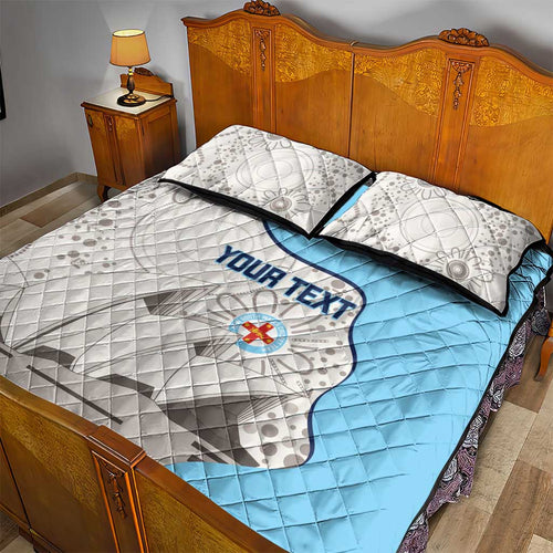Custom New South Wales Cricket Quilt Bed Set Go NSW - Aboriginal Art