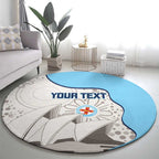 Custom New South Wales Cricket Round Carpet Go NSW - Aboriginal Art