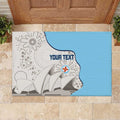 Custom New South Wales Cricket Rubber Doormat Go NSW - Aboriginal Art