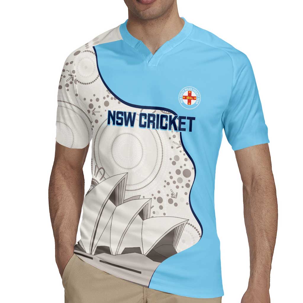 Custom New South Wales Cricket Rugby Jersey Go NSW - Aboriginal Art