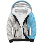 Custom New South Wales Cricket Sherpa Hoodie Go NSW - Aboriginal Art