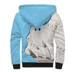 Custom New South Wales Cricket Sherpa Hoodie Go NSW - Aboriginal Art