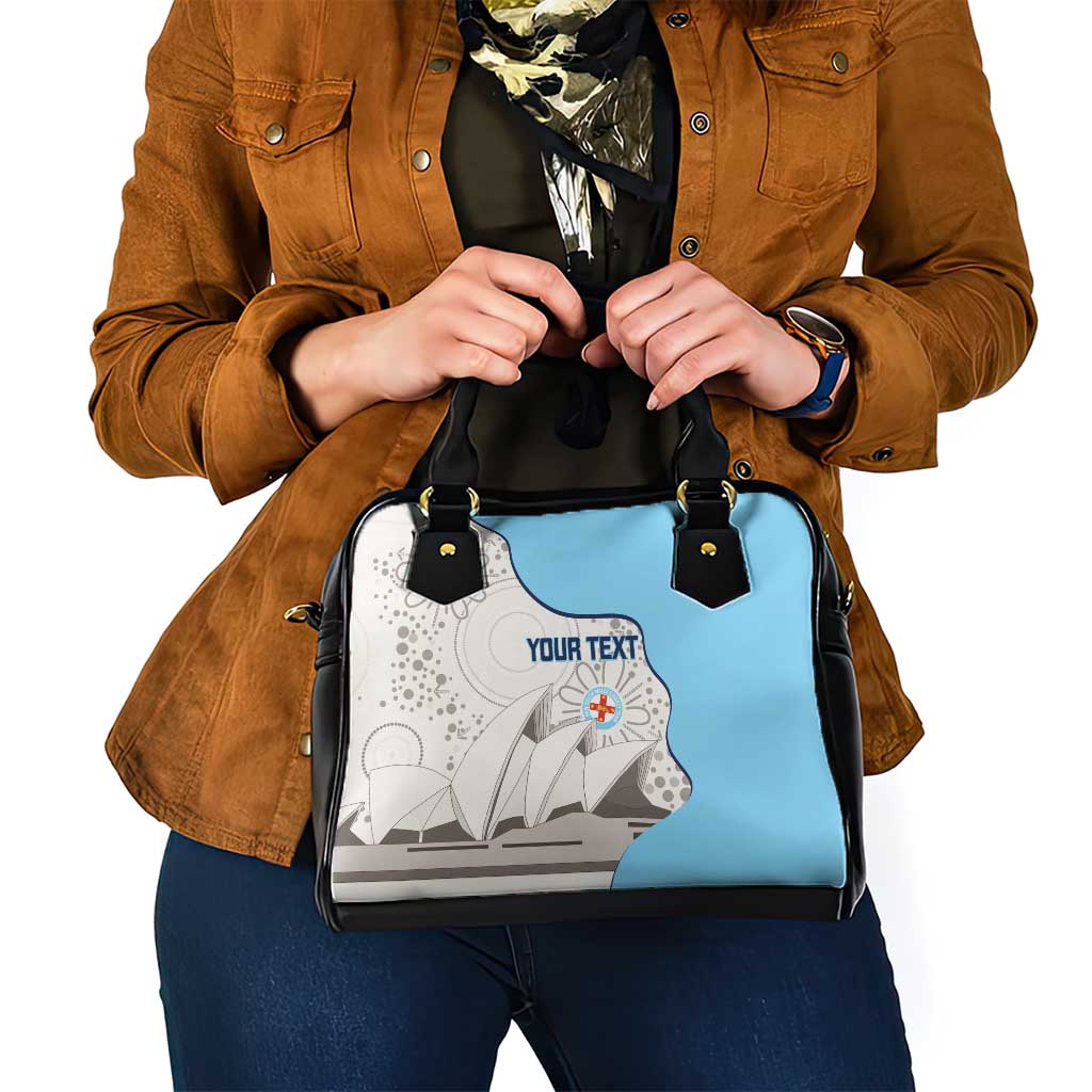 Custom New South Wales Cricket Shoulder Handbag Go NSW - Aboriginal Art