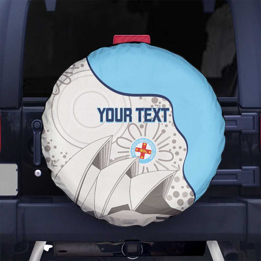 Custom New South Wales Cricket Spare Tire Cover Go NSW - Aboriginal Art