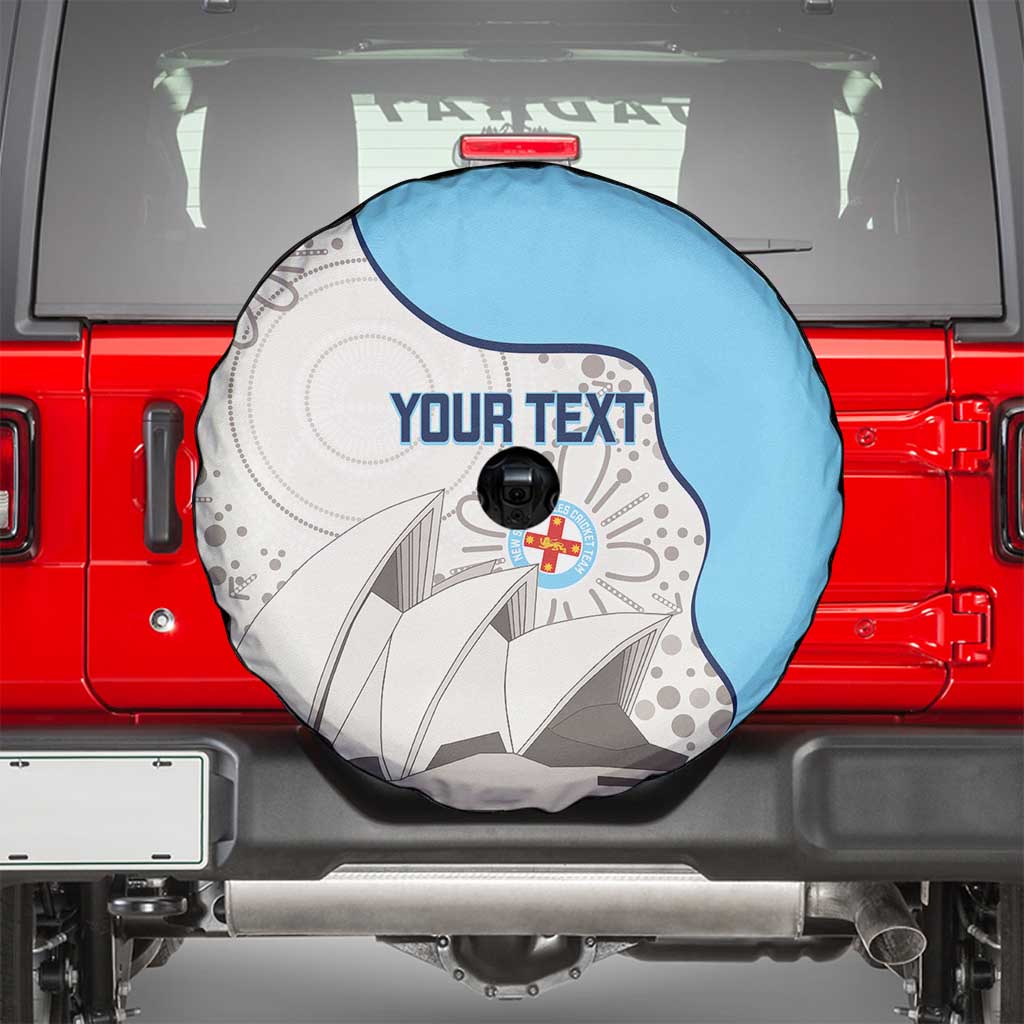 Custom New South Wales Cricket Spare Tire Cover Go NSW - Aboriginal Art