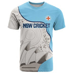 Custom New South Wales Cricket T Shirt Go NSW - Aboriginal Art