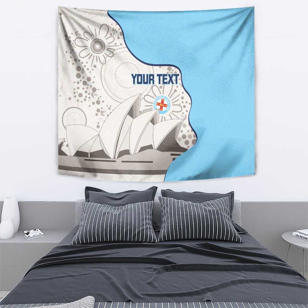 Custom New South Wales Cricket Tapestry Go NSW - Aboriginal Art