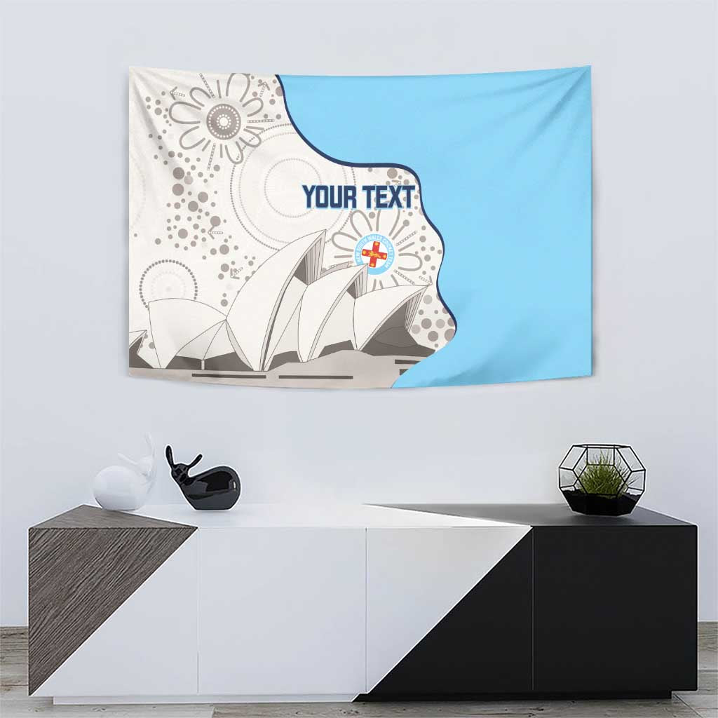 Custom New South Wales Cricket Tapestry Go NSW - Aboriginal Art