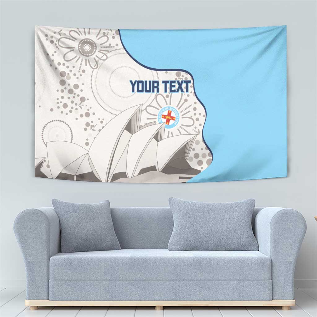 Custom New South Wales Cricket Tapestry Go NSW - Aboriginal Art